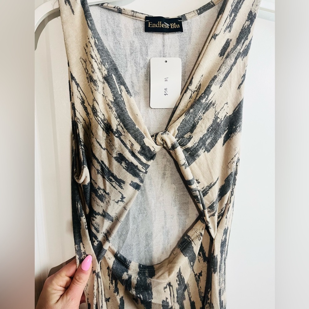 Endless blu mid calf dress